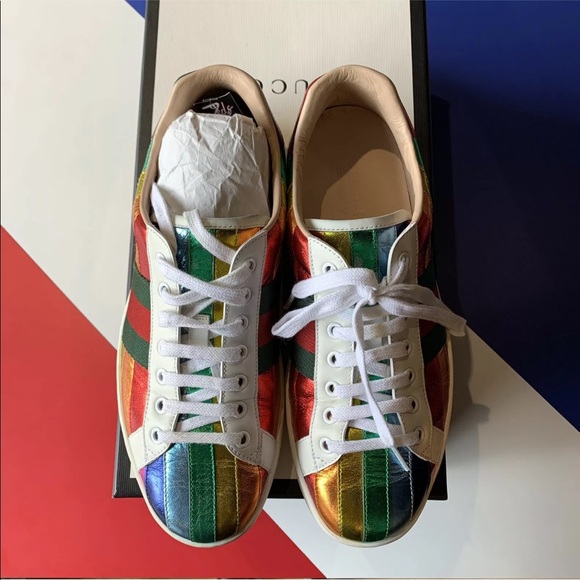 gucci rainbow shoes